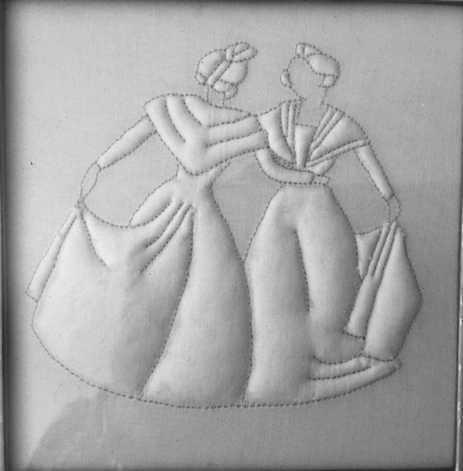 Boutis : Arlésienne de Léone (10 x 12 cm)