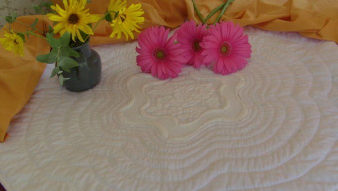 Boutis : Capucines (29 * 29 cm)