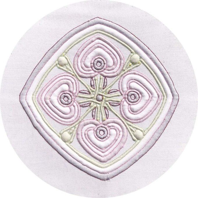 Kit complet boutis : Cœur En Fleur TOUT COULEUR