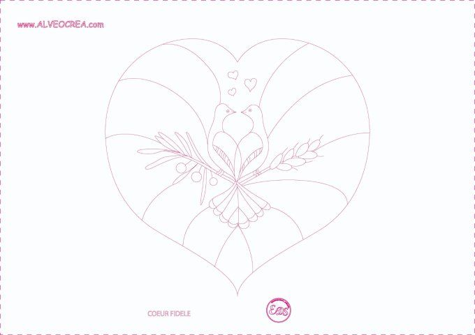 Boutis : COEUR FIDELE