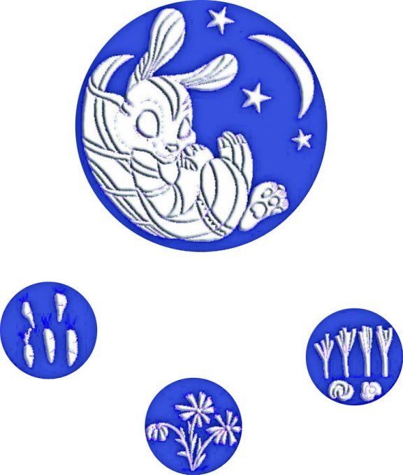 Kit de Boutis : Écume de rêve : Lapin