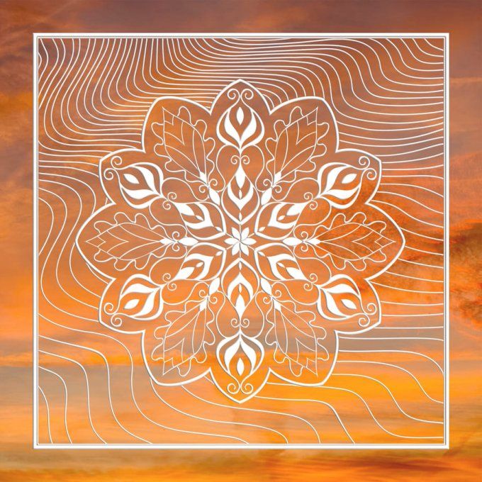 Boutis : Etoile des songes ( 51.5 x 51.5  cm) de Sophie Delhomme