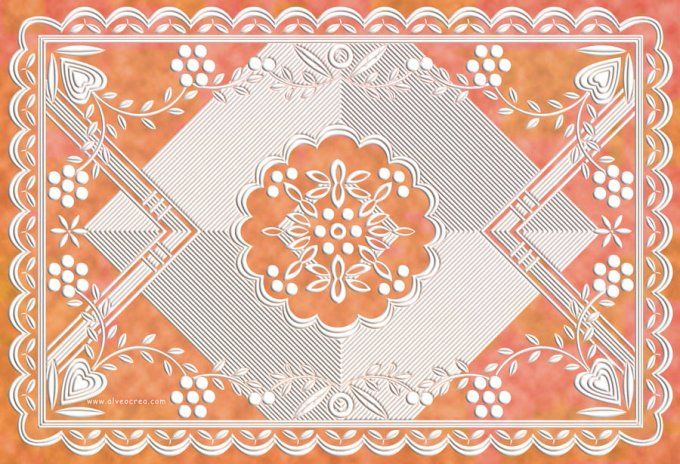 Boutis : Harmonie ( 76 x 52 cm )