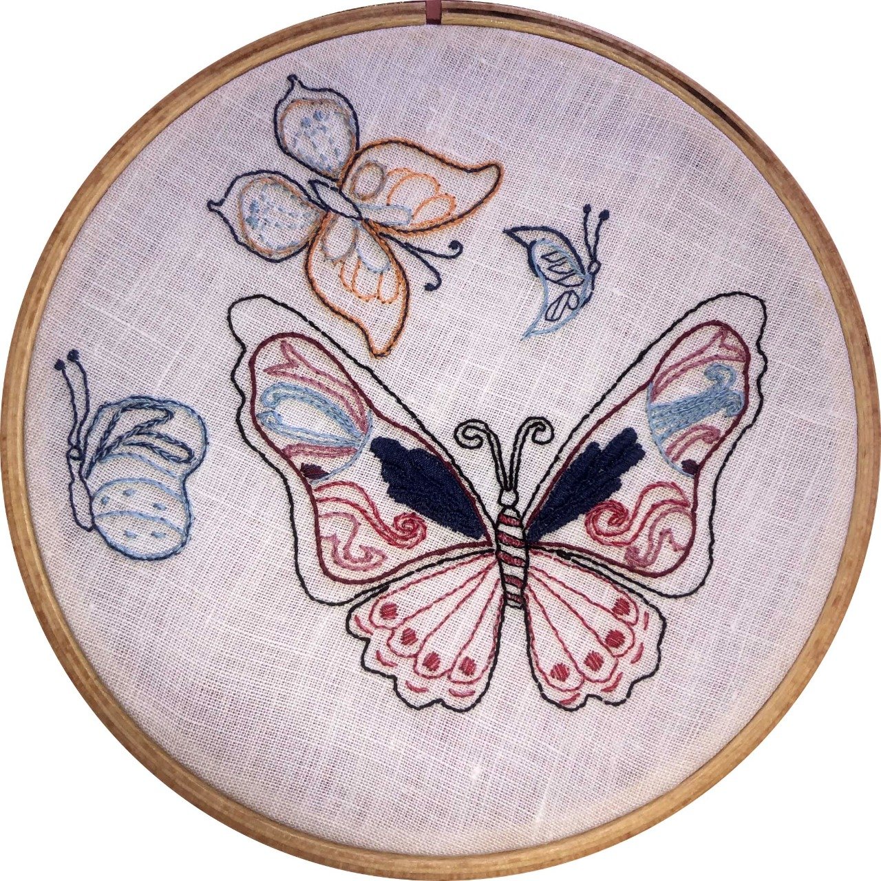 Kit de broderie traditionnelle : Papillons