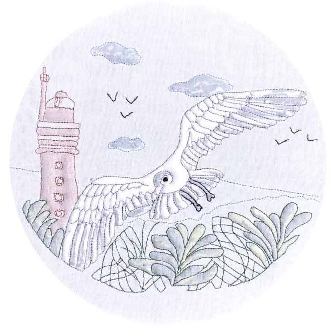 Kit de Boutis : L'oiseau et le phare TOU COULEUR