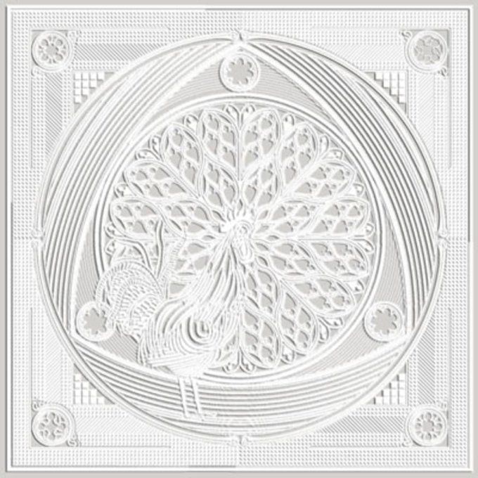 Boutis : Lumières gothiques (71 * 71 cm) d'Hubert Valeri