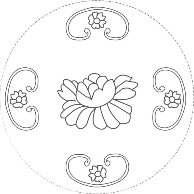 Kit de Boutis : Médaillon Marquise de Pompadour