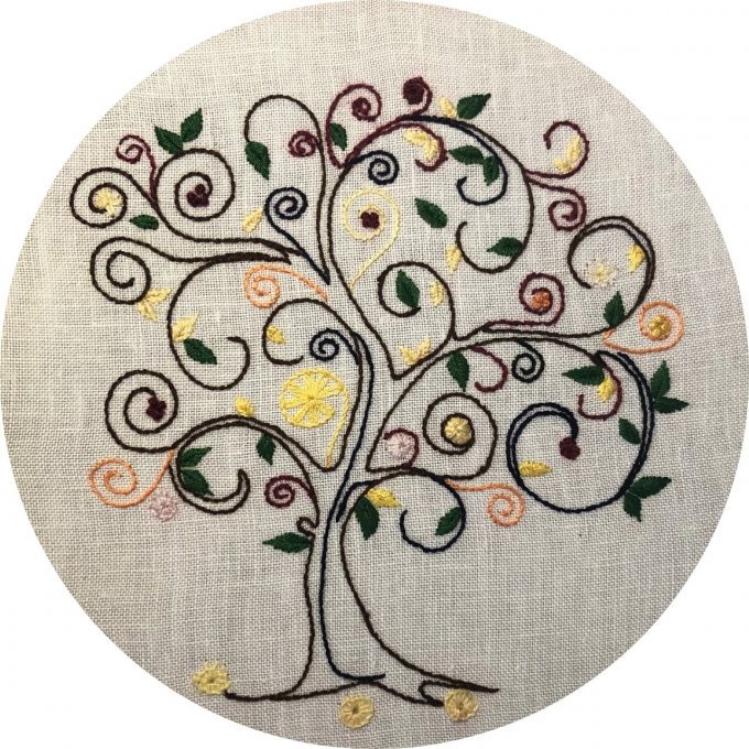 Kit de broderie traditionnelle : Mon arbre de vie  hiver