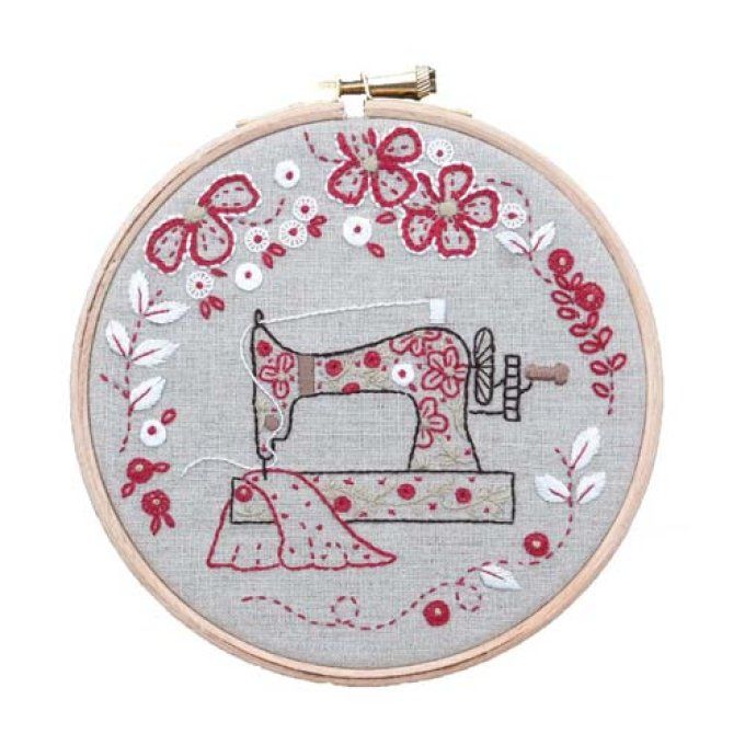 Kit de broderie traditionnelle : Machine à coudre de Marie Suarez