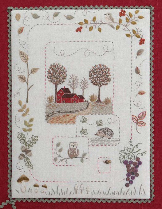 Kit de broderie traditionnelle : L'automne de Marie Suarez