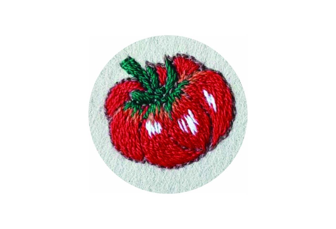 Kit de broderie feutrine : Belle tomate