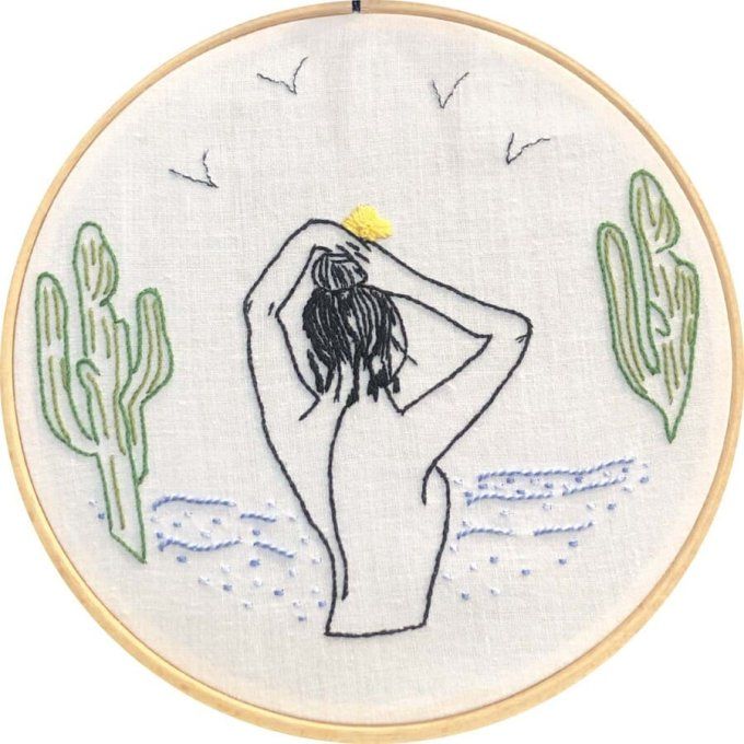 Kit de broderie traditionnelle : Reverie Sophie Delhomme