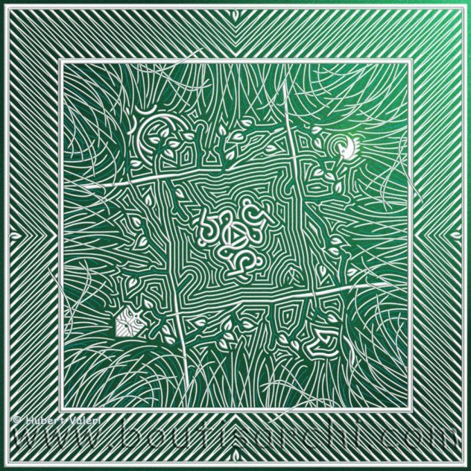 Boutis : Herbes folles (~ 60 * 60 cm ) d'hubert Valeri